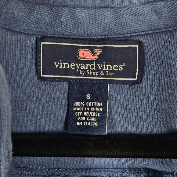 Vineyard Vines 1/4 Zip 100% Cotton Preppy Mens Small Long Sleeve Pullover Jacket - Picture 3 of 5